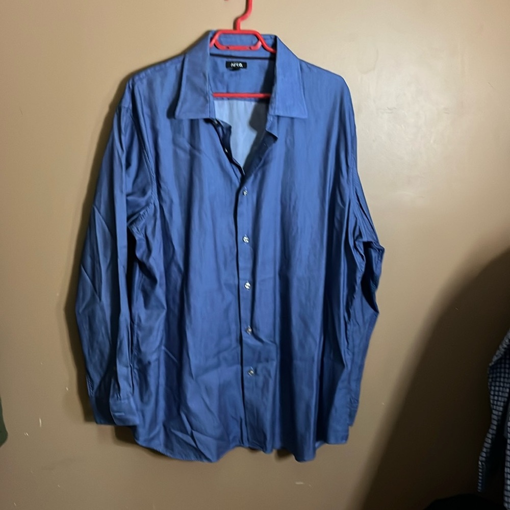 😄Apt 9 long sleeve dress shirt. L4